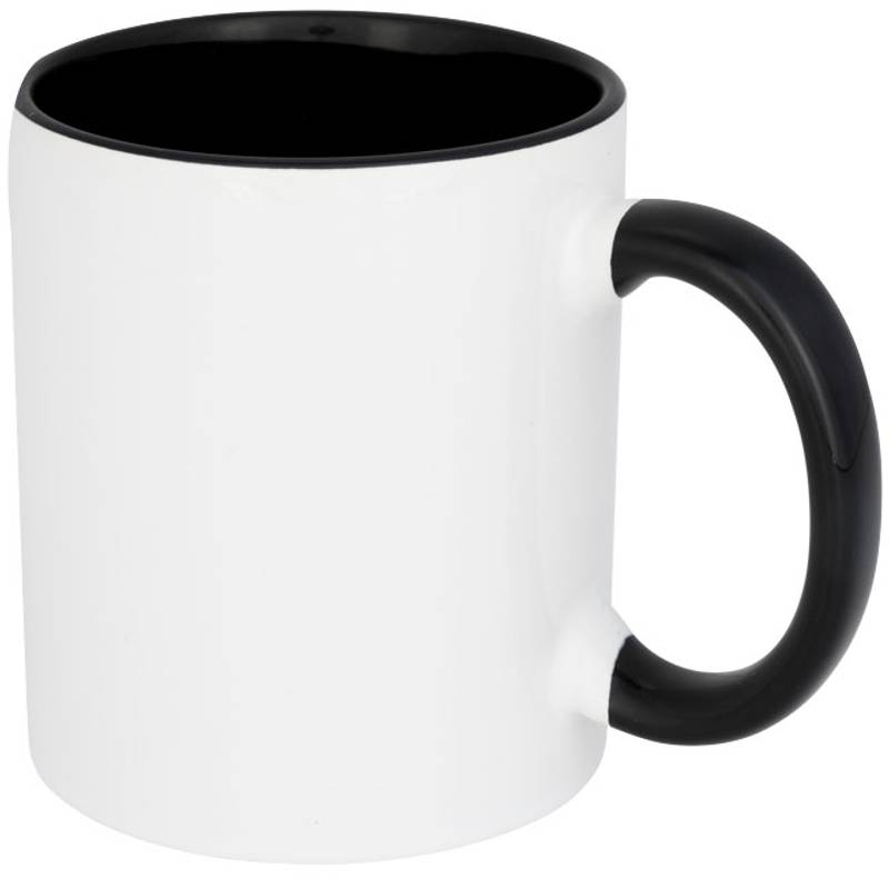 Keramický hrnček Pix 330 ml, vhodný na sublimačnú potlač, čierna Keramický hrnček Pix 330 ml, vhodný na sublimačnú potlač, čierna